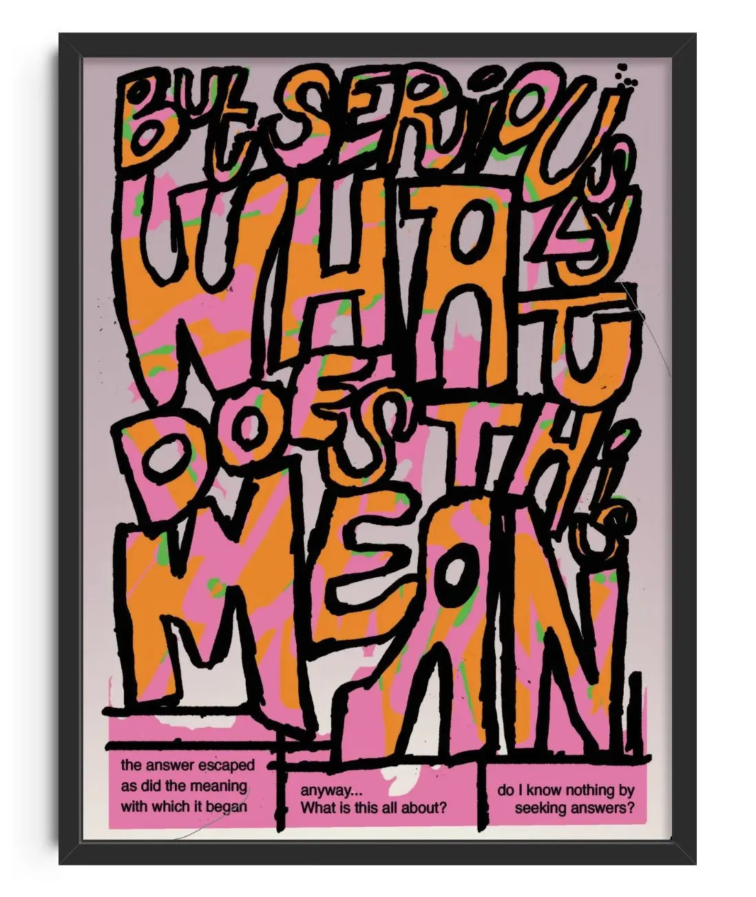 I can't move contemporary wall art print by Jorge Santos - sold by DROOL