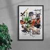 Noise Kit contemporary wall art print by Kitasavi - sold by DROOL