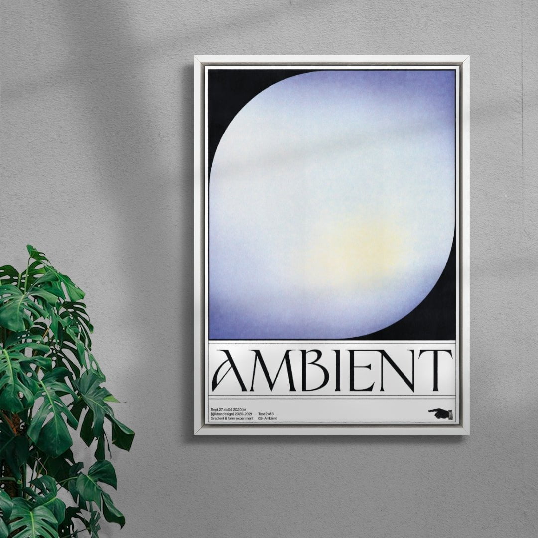 Ambient contemporary wall art print by Alexander Khabbazi - sold by DROOL