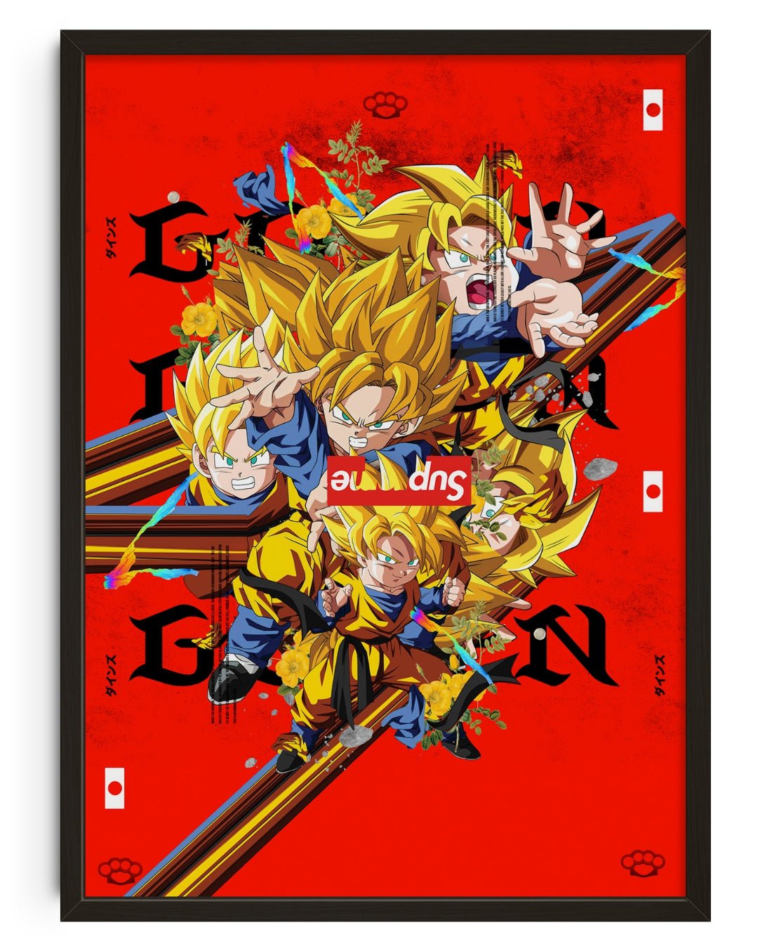 GOTEN TAG contemporary wall art print by DINES© - sold by DROOL