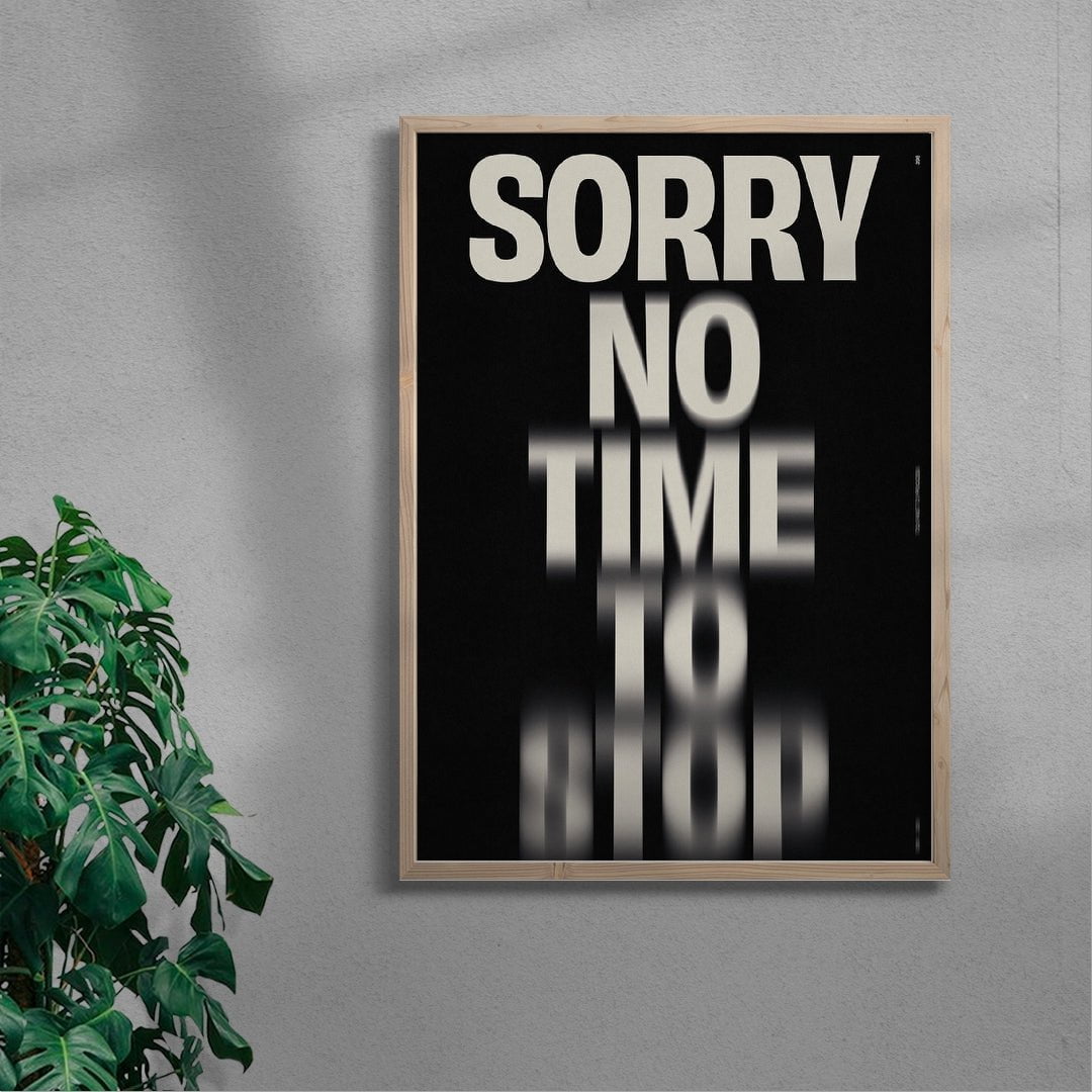 NO TIME TO STOP contemporary wall art print by Brad Mead - sold by DROOL