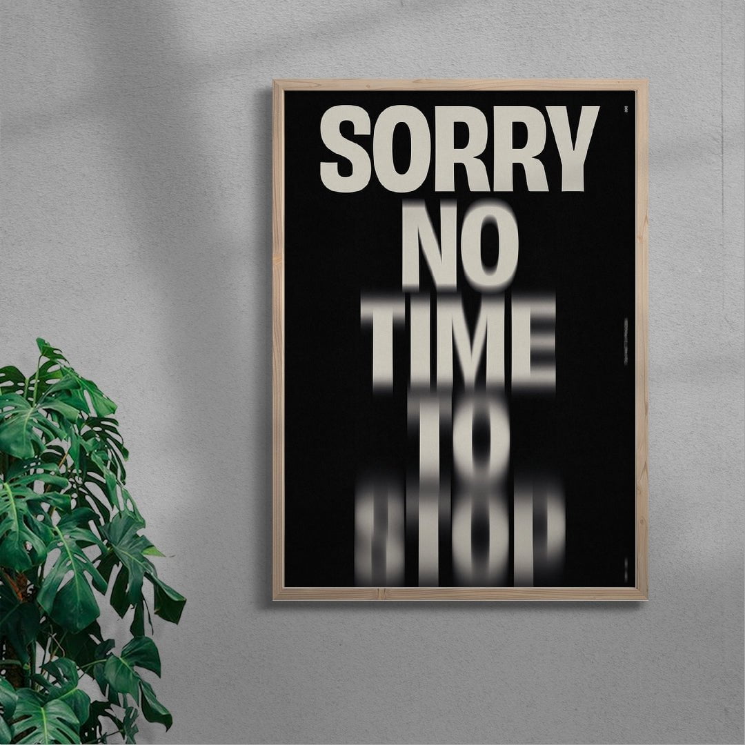 11.7x16.5" (A3) NO TIME TO STOP - UNFRAMED contemporary wall art print by Brad Mead - sold by DROOL