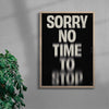 NO TIME TO STOP - UNFRAMED contemporary wall art print by Brad Mead - sold by DROOL