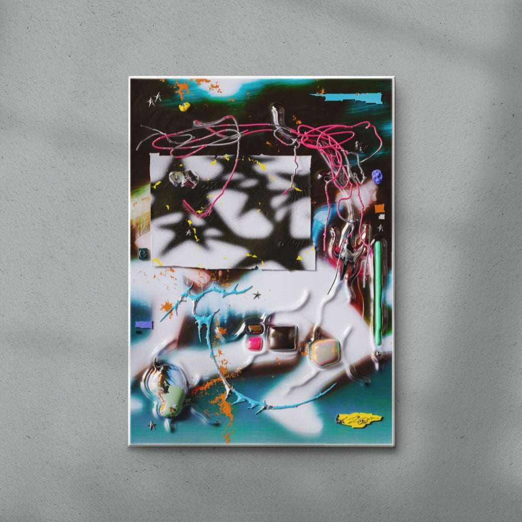 Fractured Youth contemporary wall art print by Kitasavi - sold by DROOL