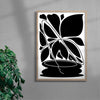 Potted plant 02 contemporary wall art print by Konrad Grafik - sold by DROOL