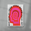 Open mind contemporary wall art print by John Schulisch - sold by DROOL