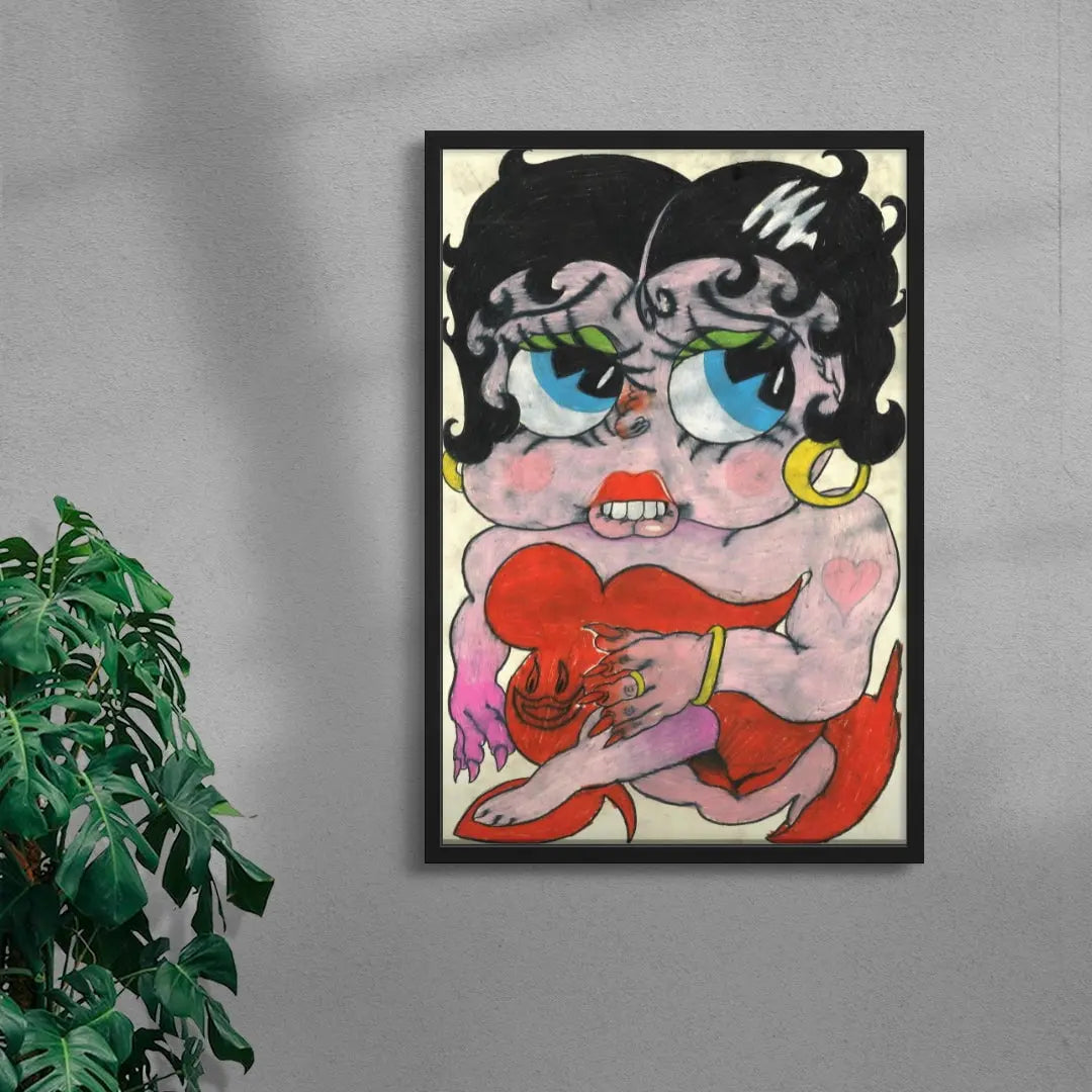 Betty boop contemporary wall art print by Austin Ansbro - sold by DROOL