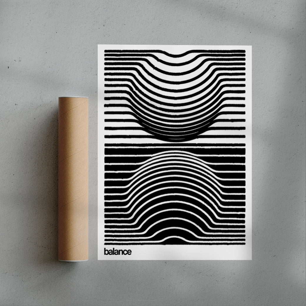 11.7x16.5" (A3) Harmonic Balance - UNFRAMED contemporary wall art print by Adam Foster - sold by DROOL
