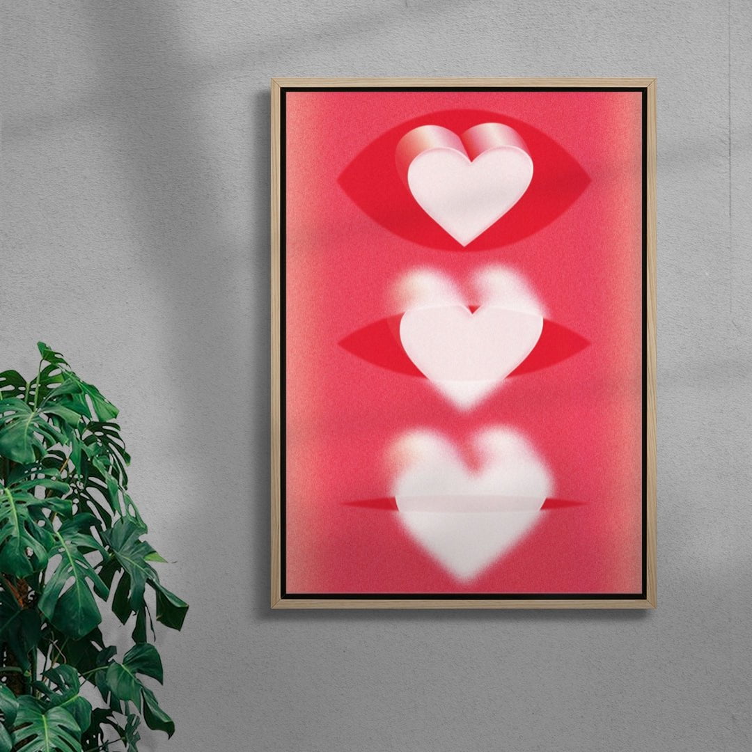 Love Is Blind contemporary wall art print by UESATSU - sold by DROOL