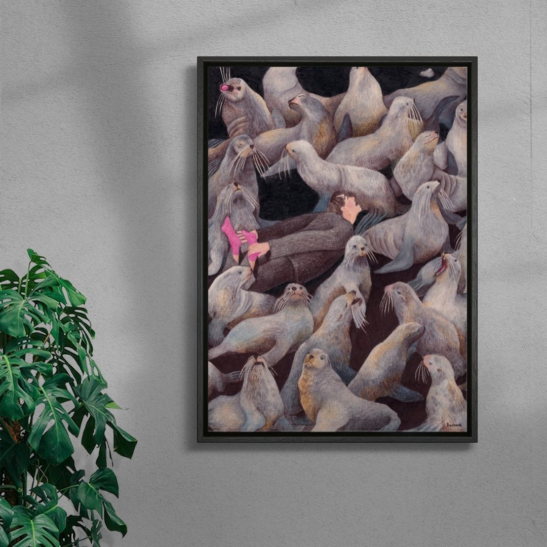 One with Nature contemporary wall art print by Daukantė - sold by DROOL