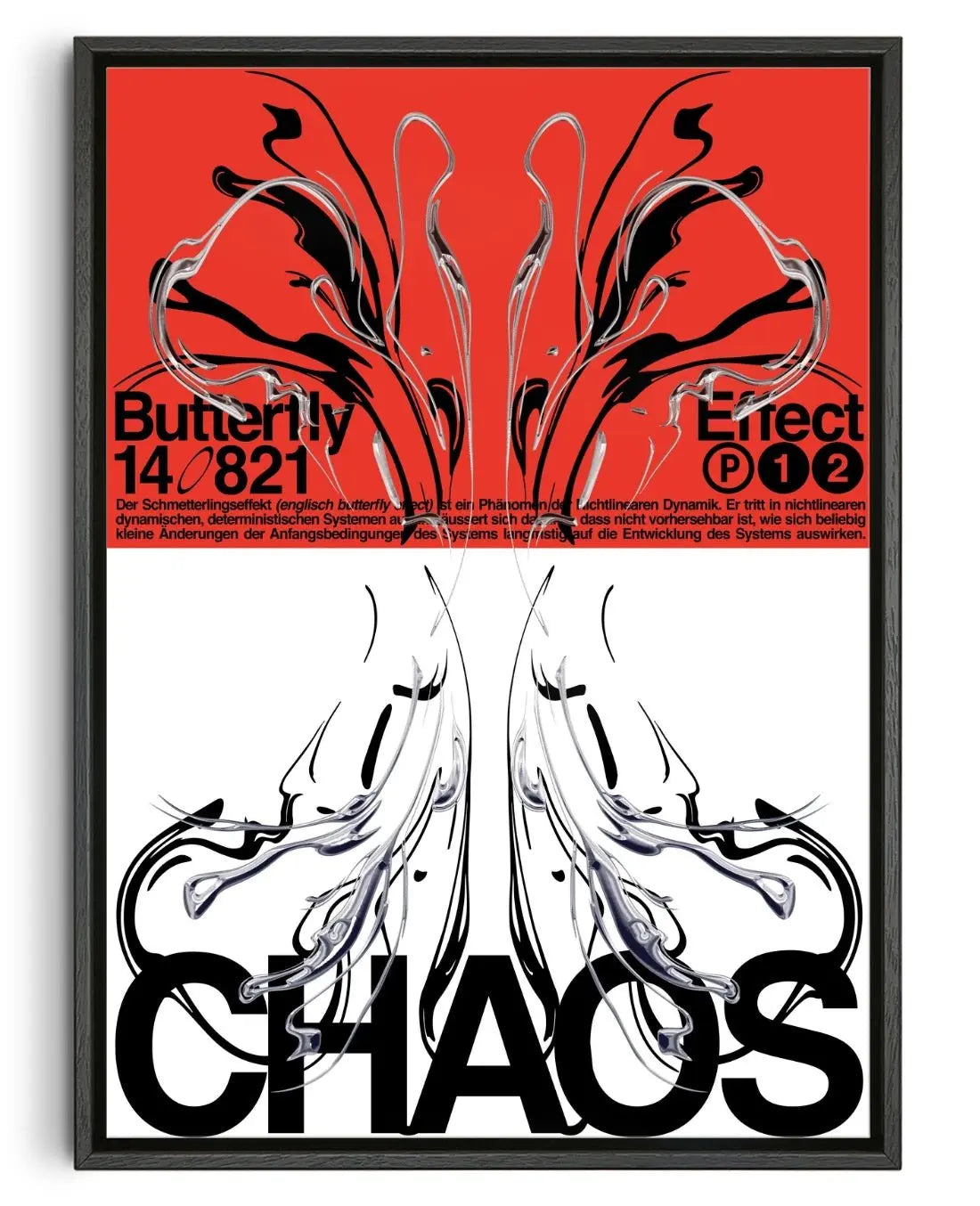 CHAOS contemporary wall art print by Alessio Borando - sold by DROOL