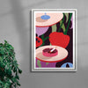 Pleasures contemporary wall art print by Kim Van Vuuren - sold by DROOL