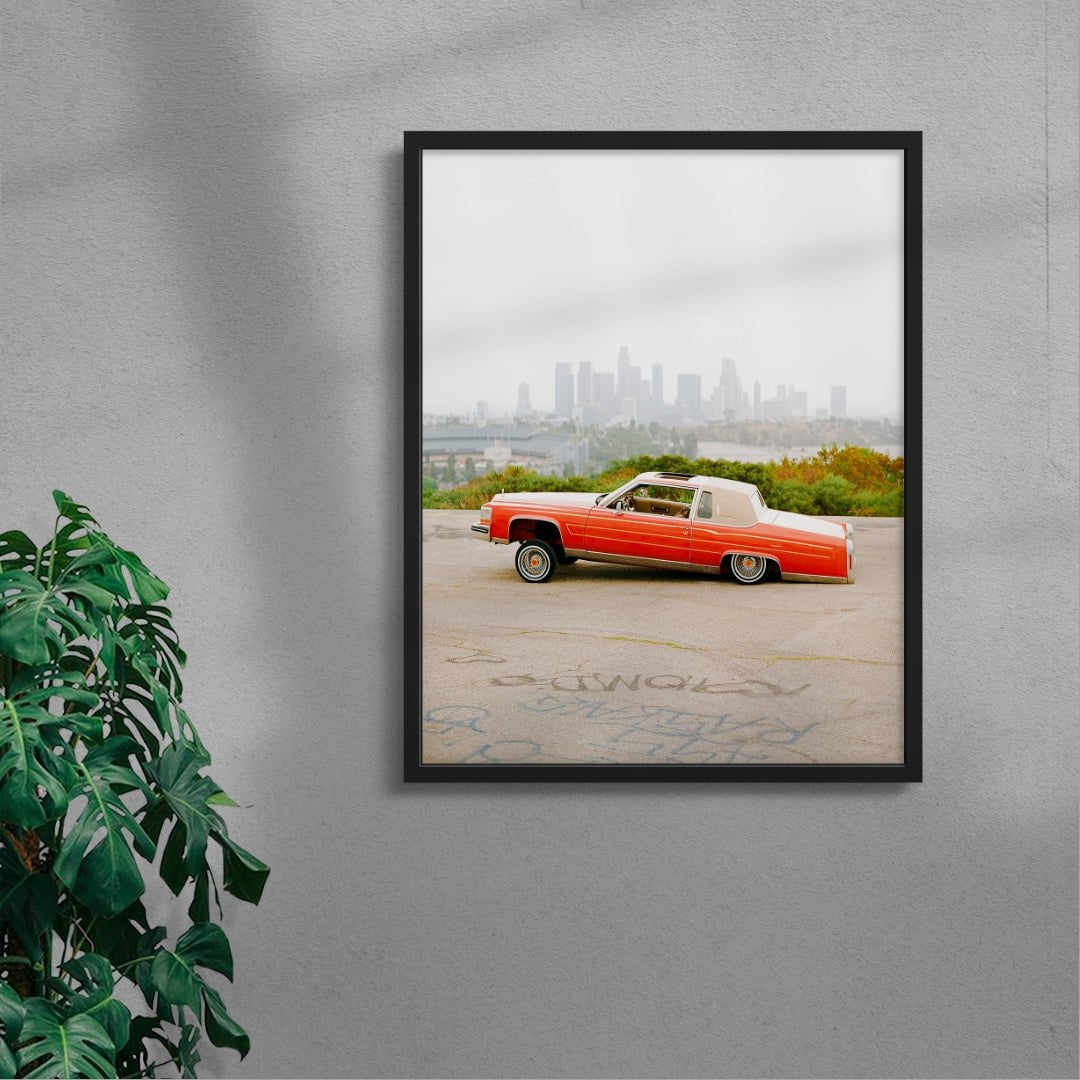 Lowrider and The City contemporary wall art print by 6.tiff - sold by DROOL