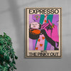 Expresso With the Pinky Out contemporary wall art print by Azaazelus - sold by DROOL