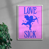 Lovesick contemporary wall art print by Utsav Verma - sold by DROOL