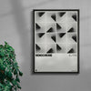 Monochrome contemporary wall art print by Henry M. - sold by DROOL