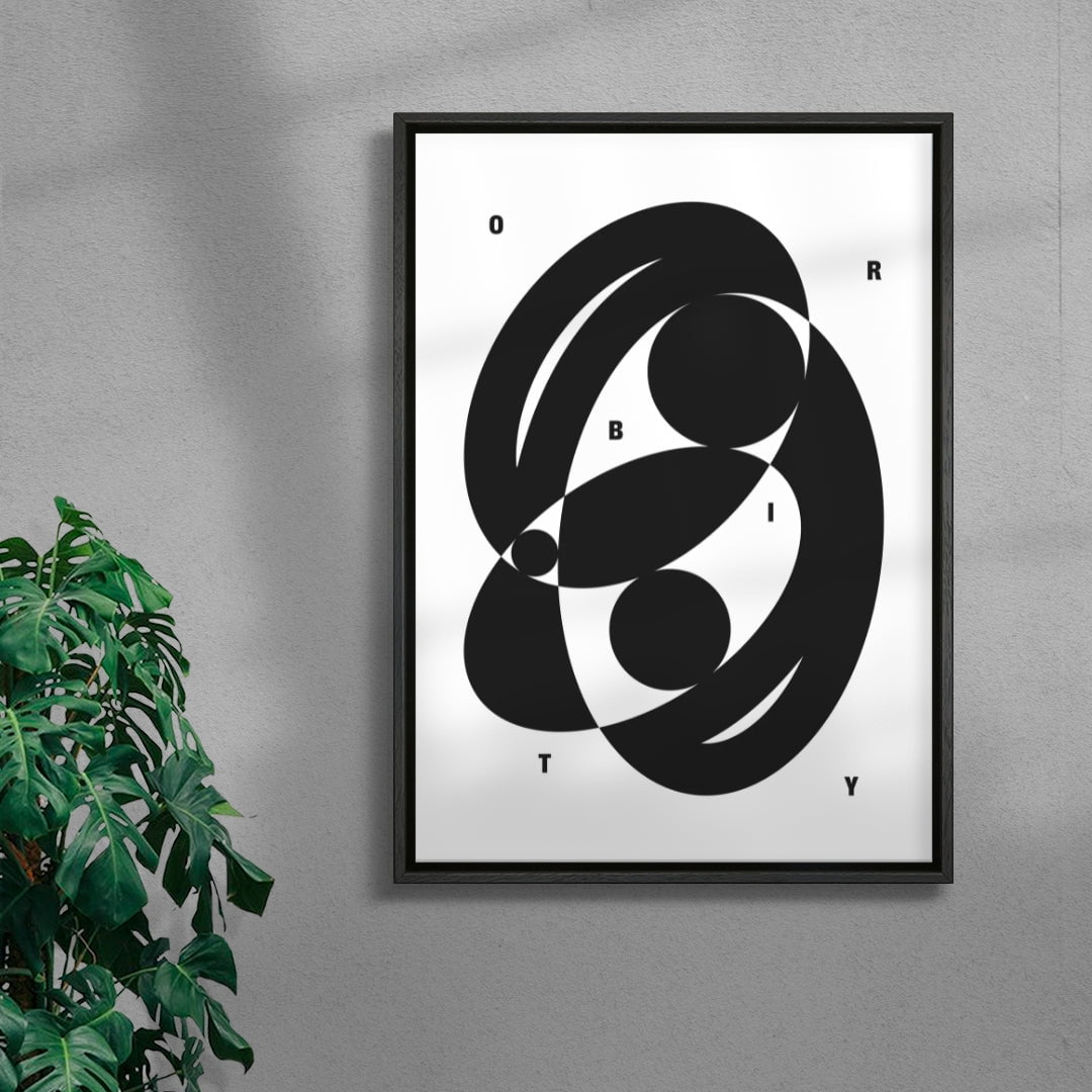 ORBITY contemporary wall art print by Przemek Bizoń - sold by DROOL