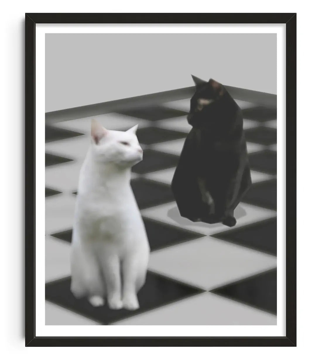 Chesshire contemporary wall art print by Jimmy Tran - sold by DROOL