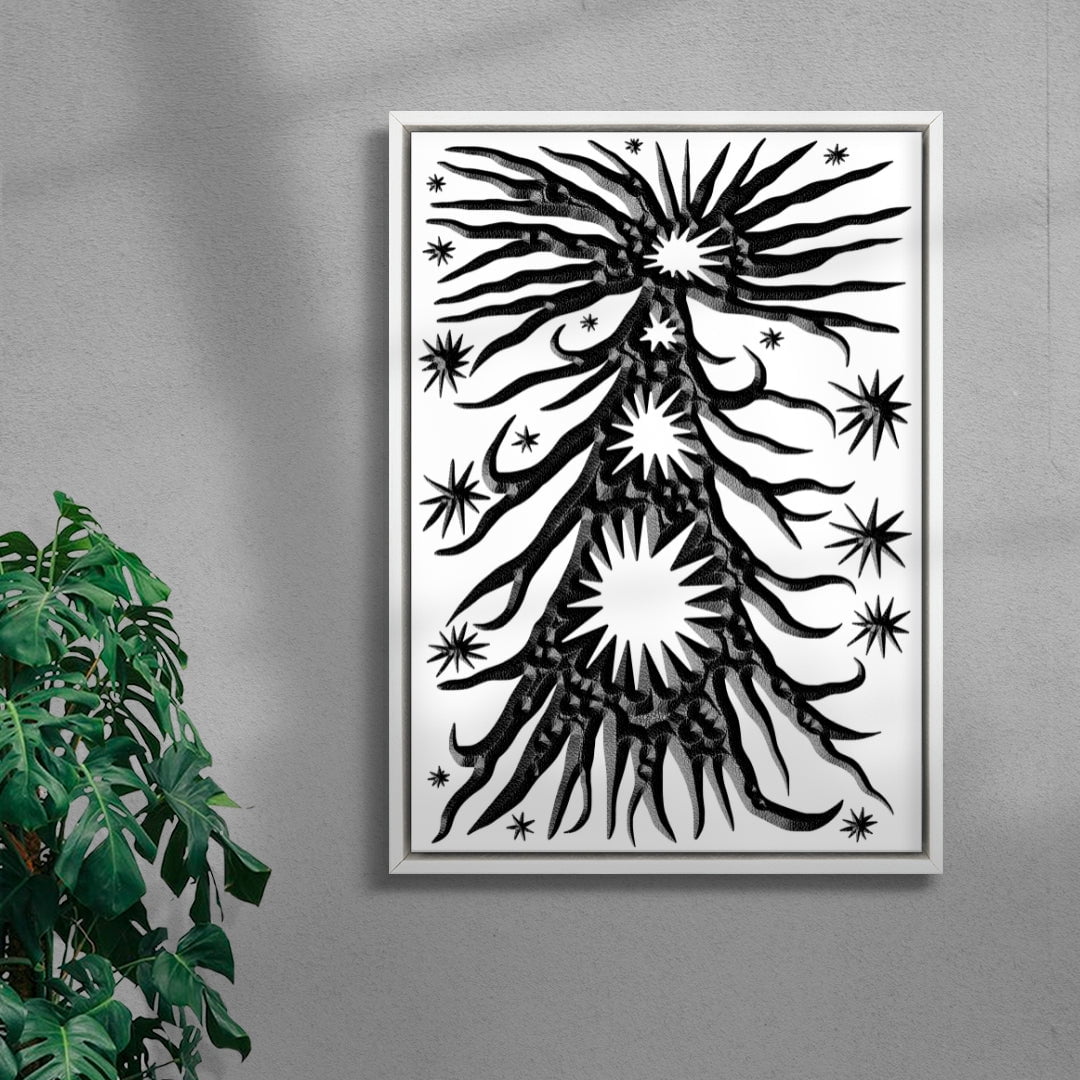 FOSSIL-COMET contemporary wall art print by Célestin Krier - sold by DROOL