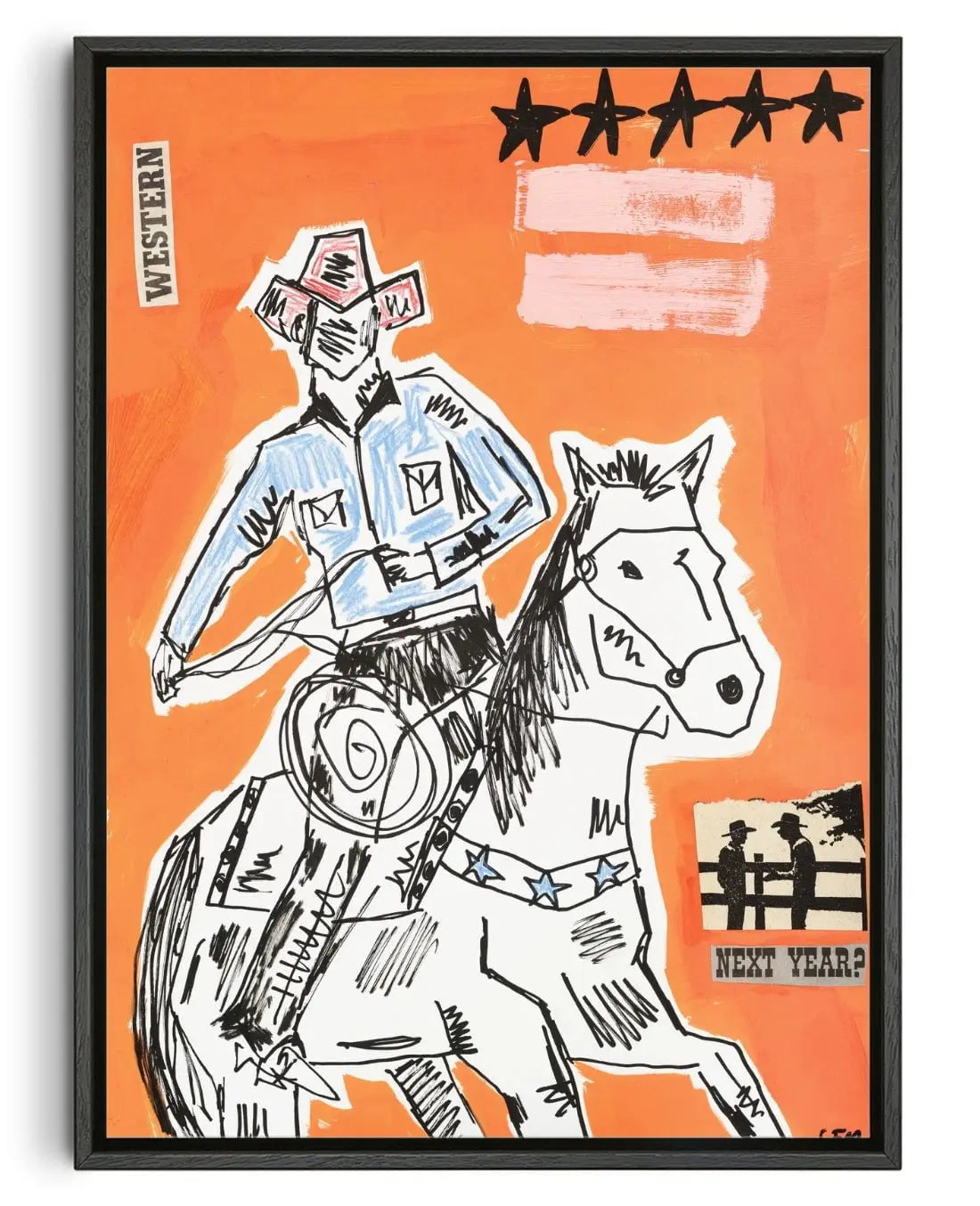Western contemporary wall art print by Caitlin Flood-Molyneux - sold by DROOL