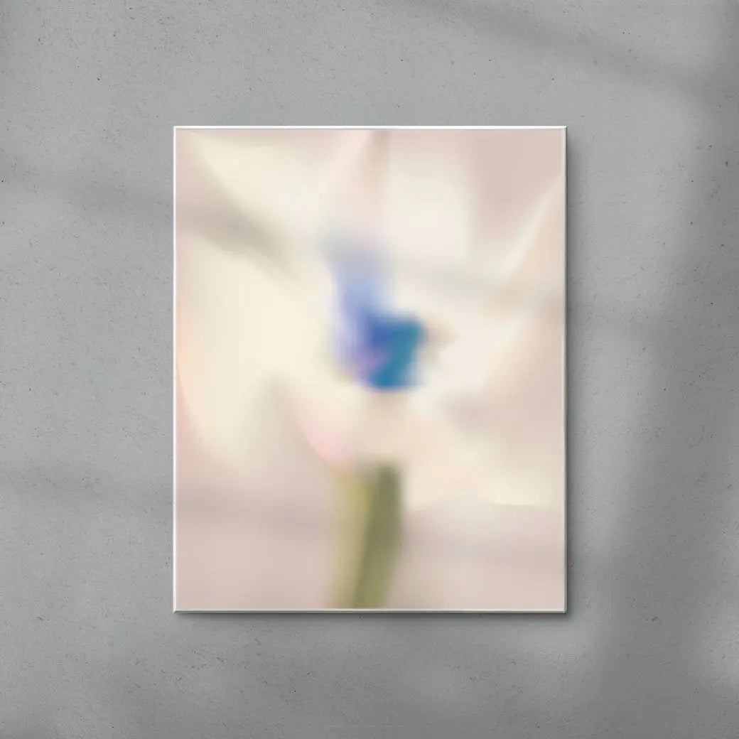 REV_WHITE FLOWER contemporary wall art print by Federico Sánchez - sold by DROOL