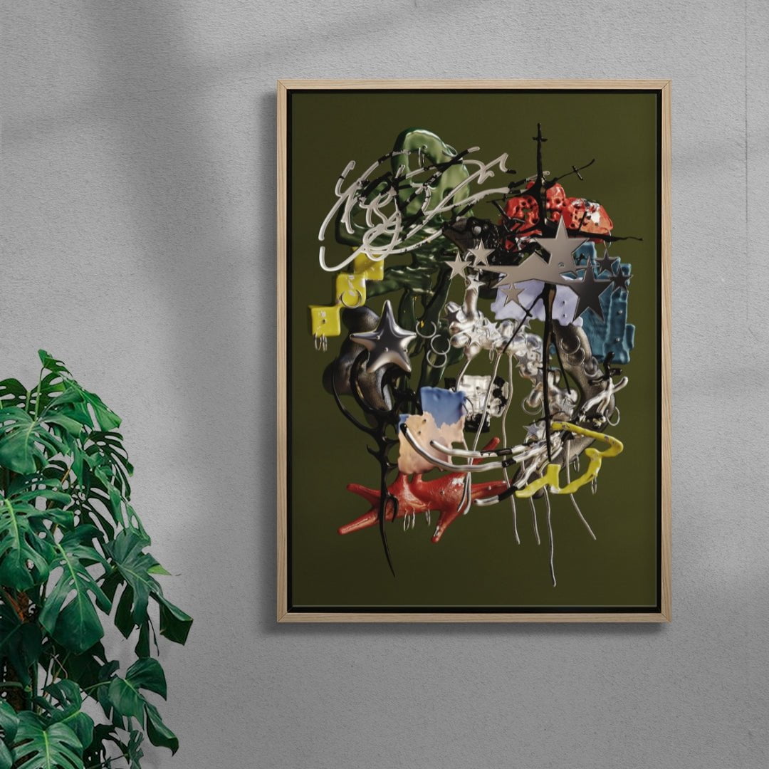 Charmcore contemporary wall art print by Kitasavi - sold by DROOL
