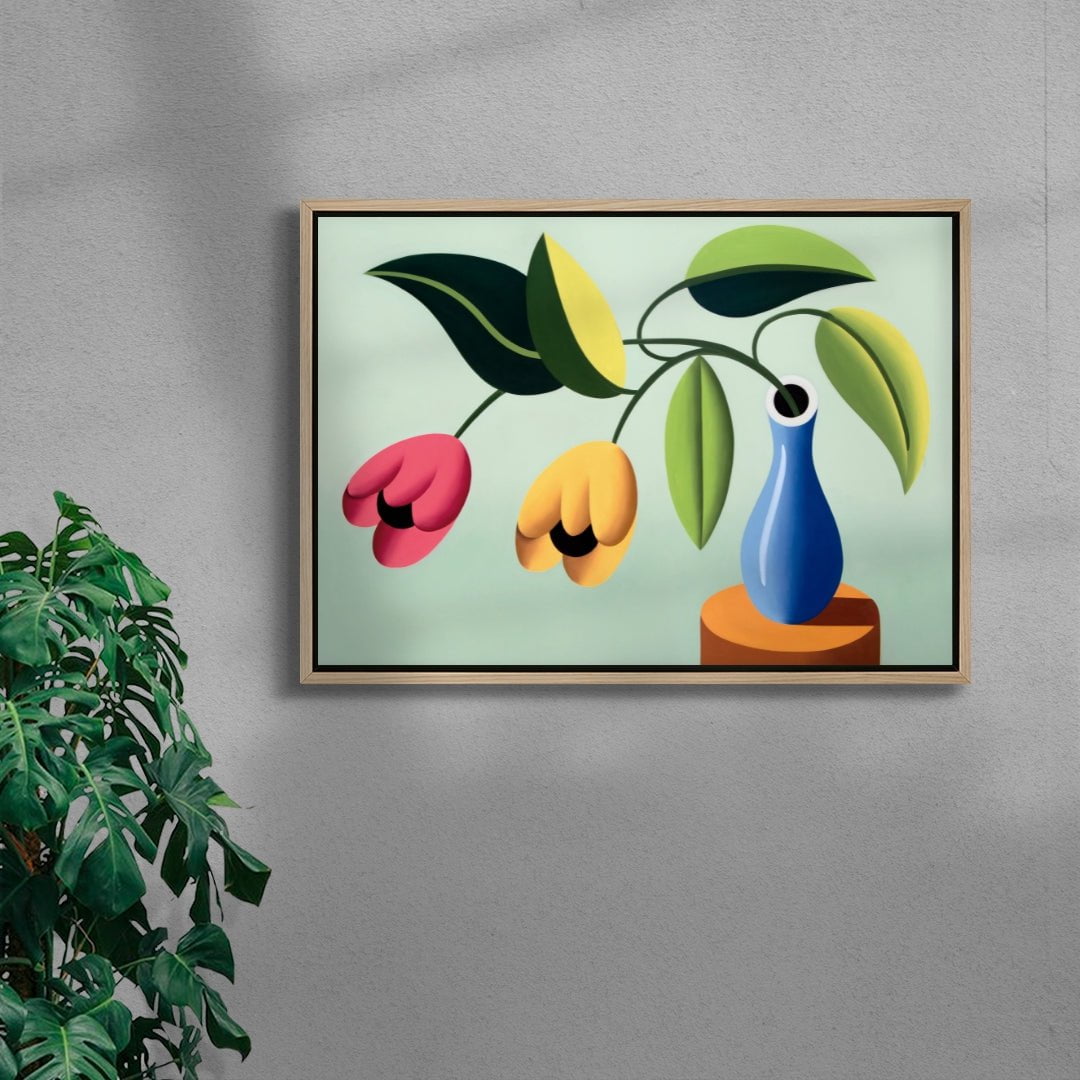 Flowers contemporary wall art print by Juan de la Rica - sold by DROOL