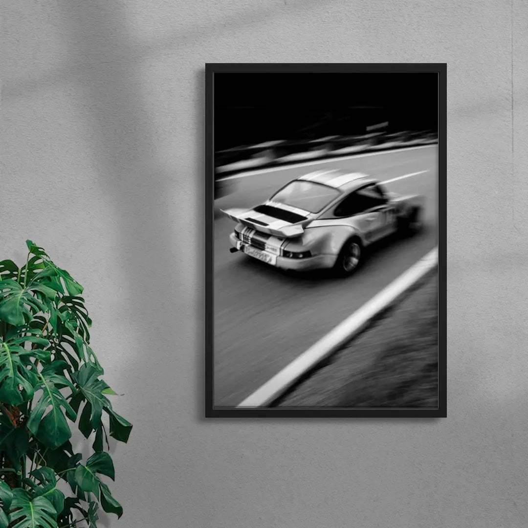 Vintage Porsche contemporary wall art print by Korbinian Grad - sold by DROOL