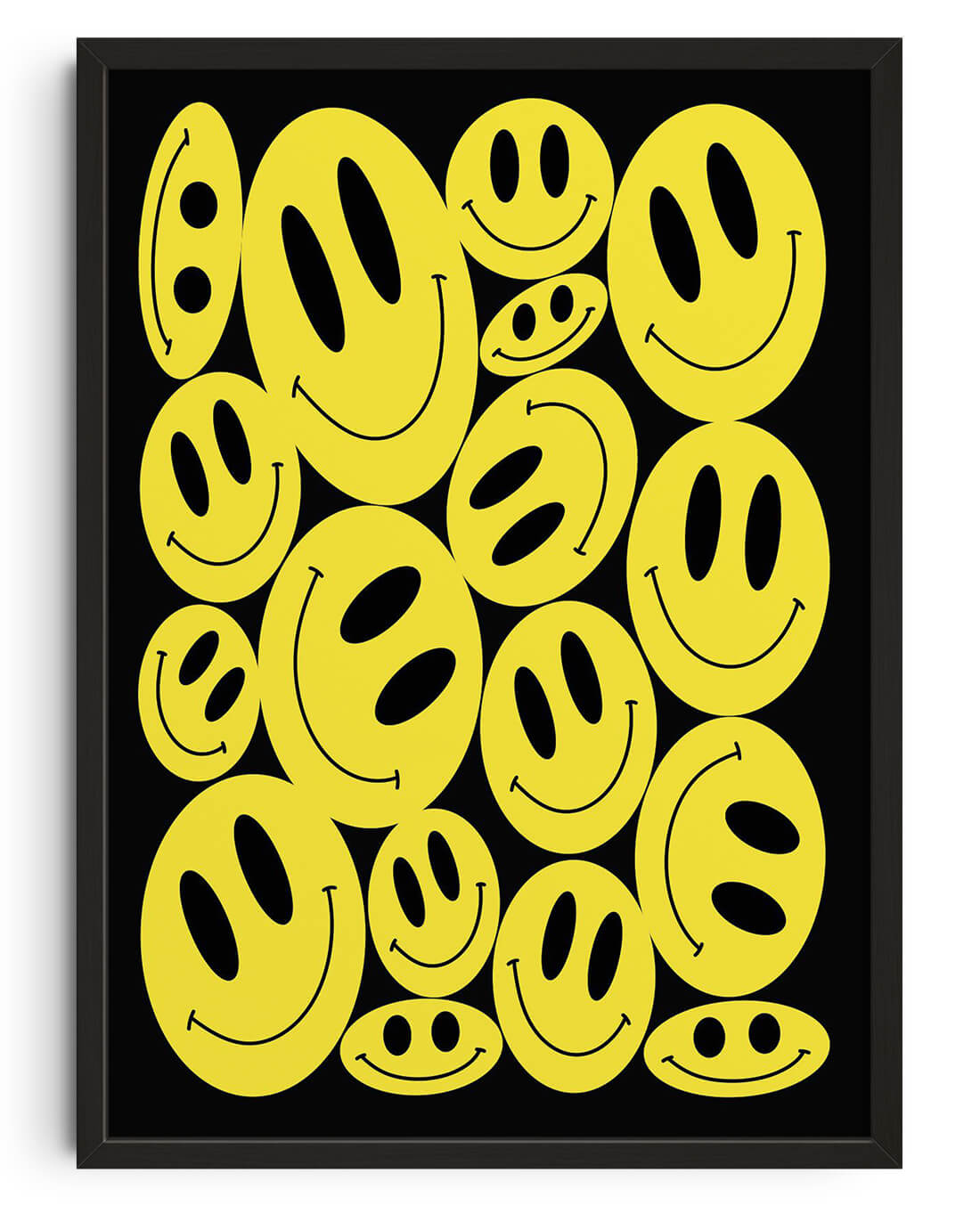 Happy smiley composition by Petra contemporary wall art print from DROOL