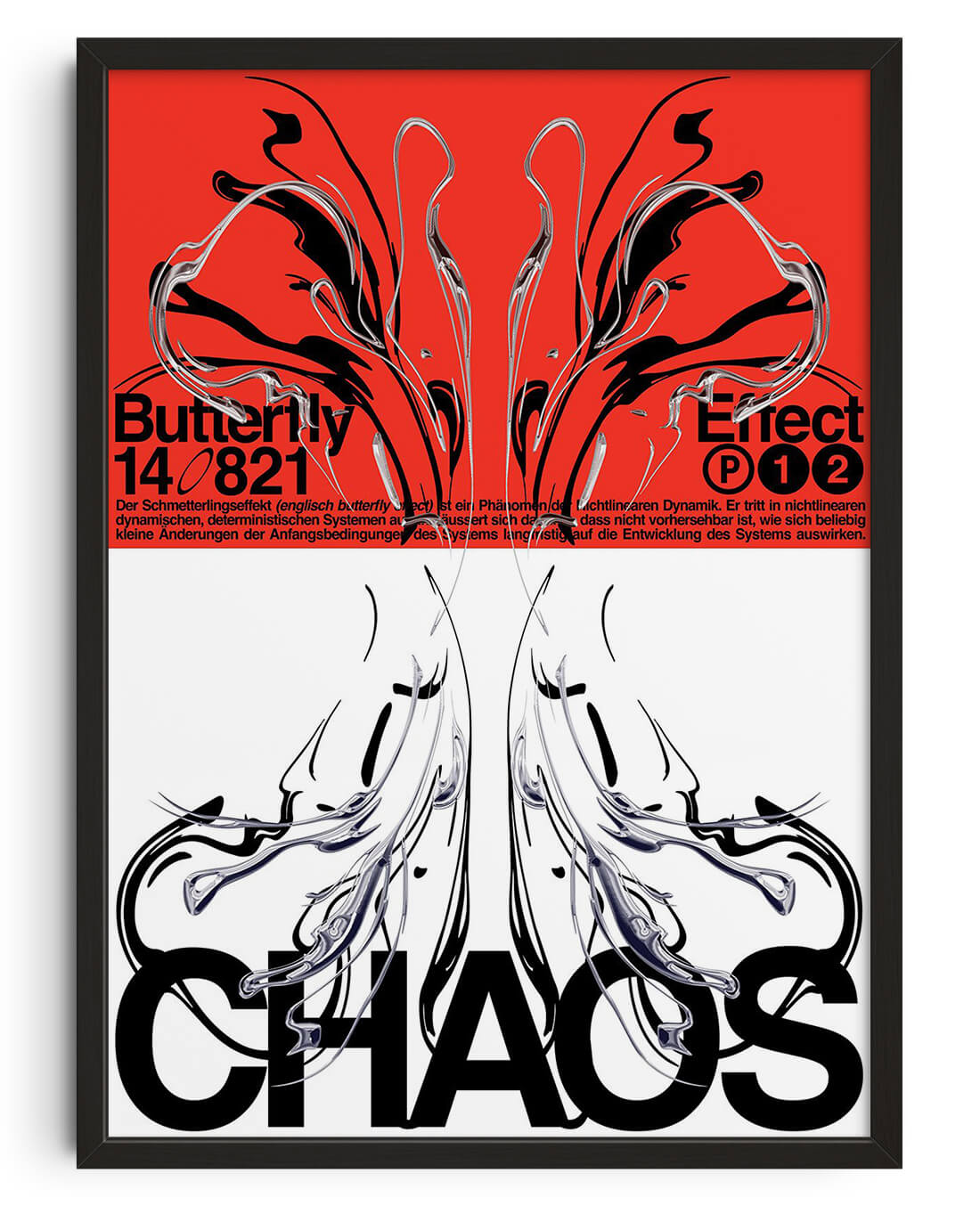 CHAOS contemporary wall art print by Alessio Borando - sold by DROOL