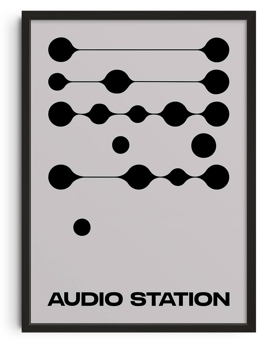 Audio Station contemporary wall art print by Adam Foster - sold by DROOL