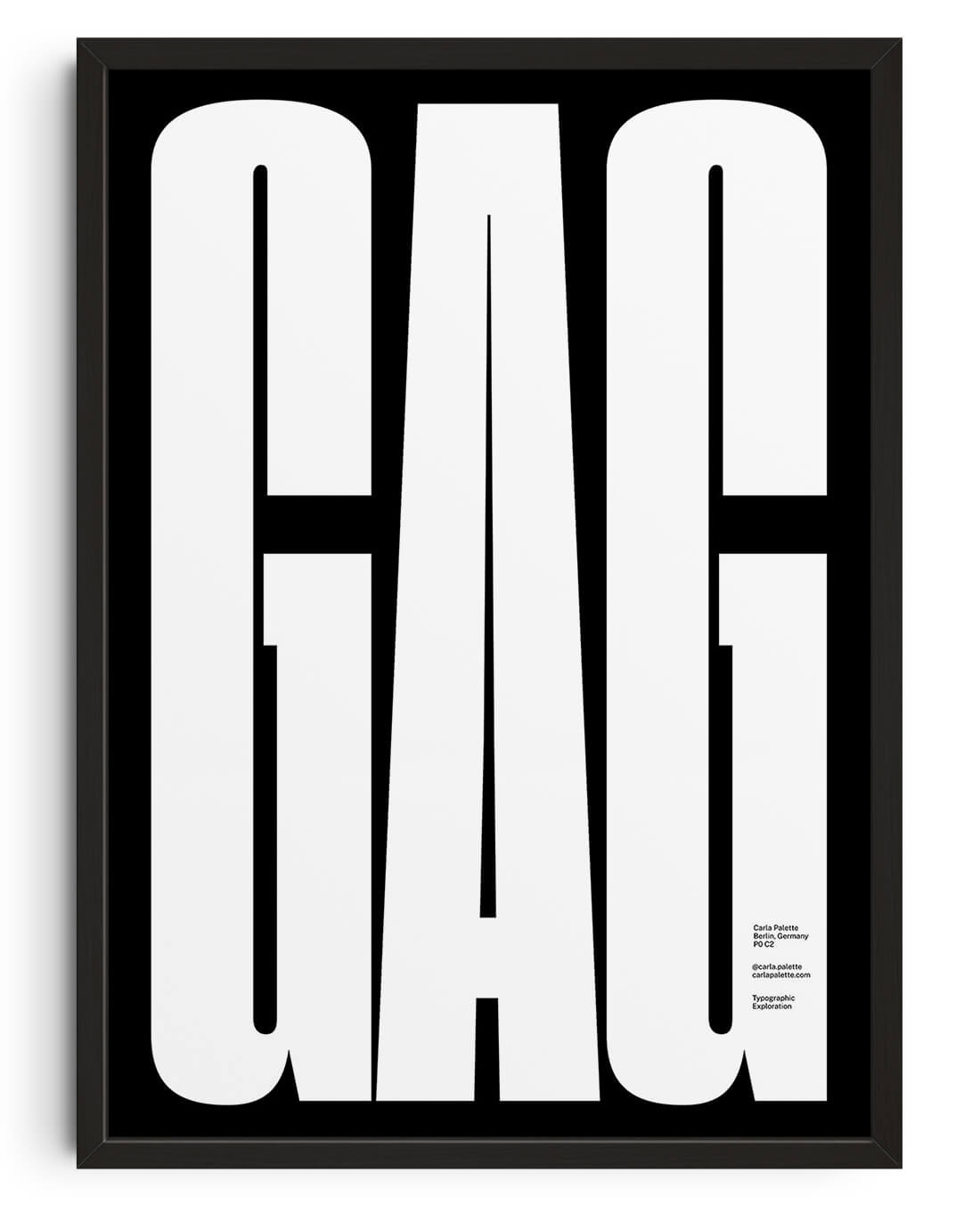 GAG contemporary wall art print by Carla Palette - sold by DROOL