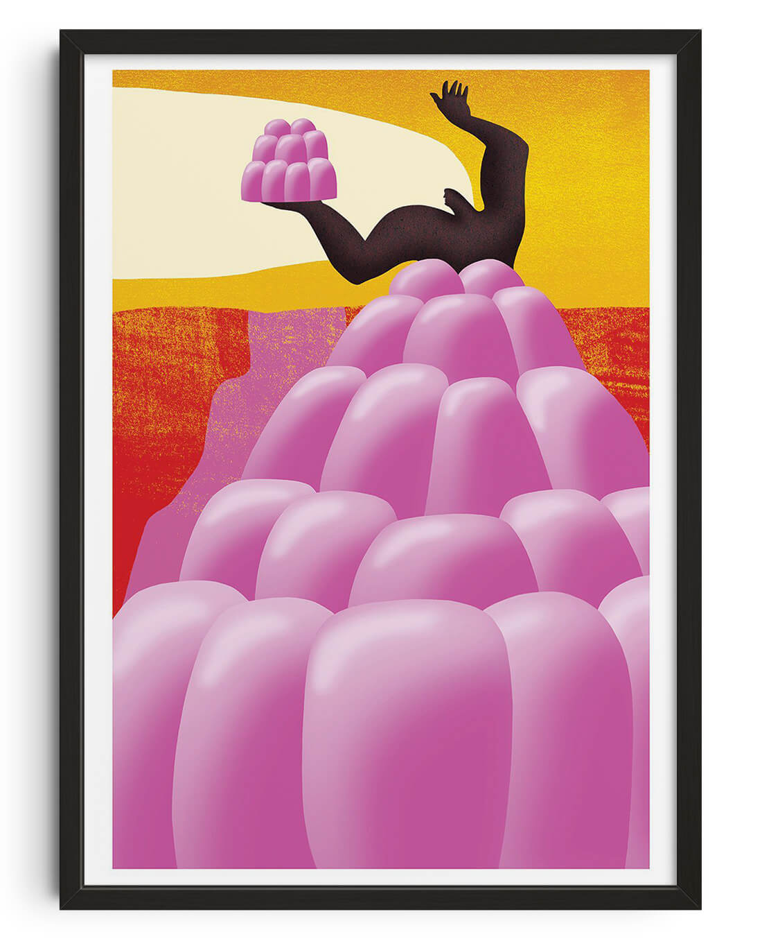 Let Us Eat Jelly contemporary wall art print by Hayley Wall - sold by DROOL