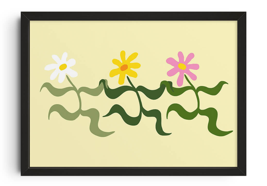 Flower 5 contemporary wall art print by Max Blackmore - sold by DROOL