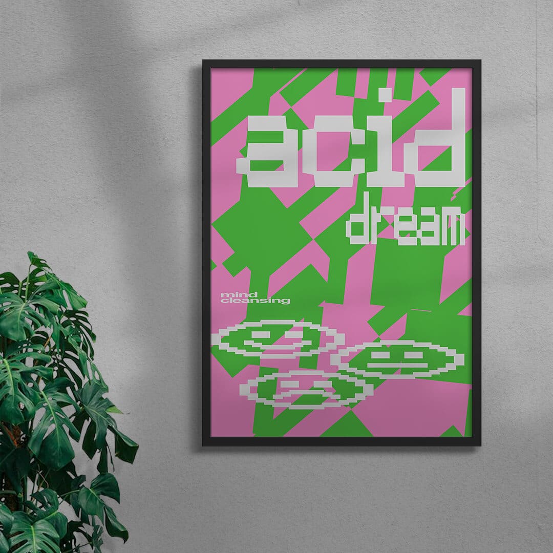 Acid Dream contemporary wall art print by Sven Silk - sold by DROOL
