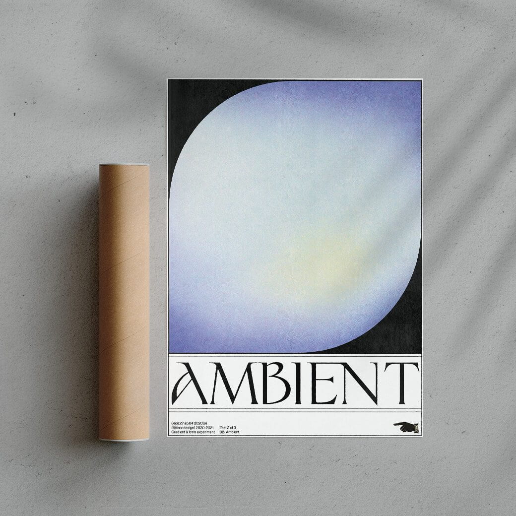 Ambient contemporary wall art print by Alexander Khabbazi - sold by DROOL