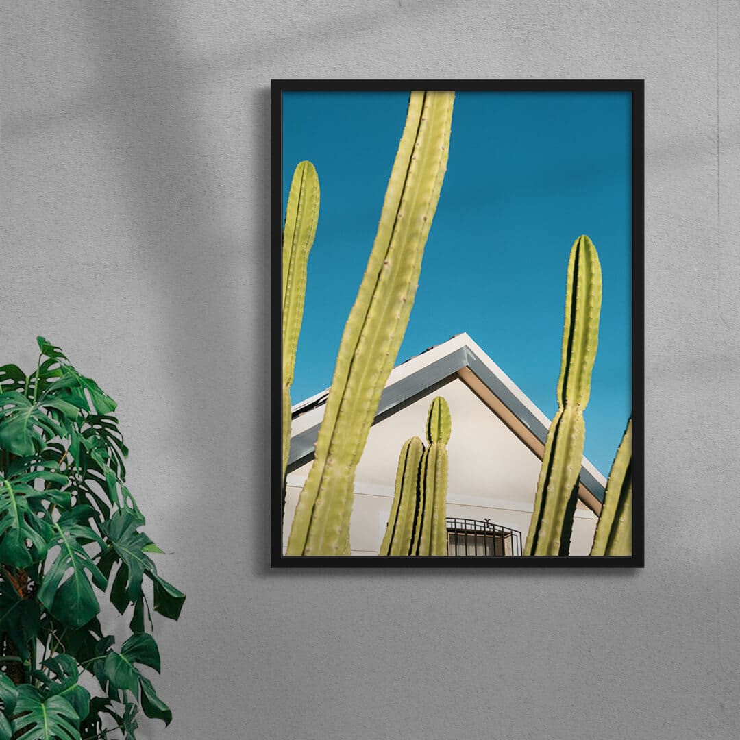 Among the cactus contemporary wall art print by Eve Lee - sold by DROOL