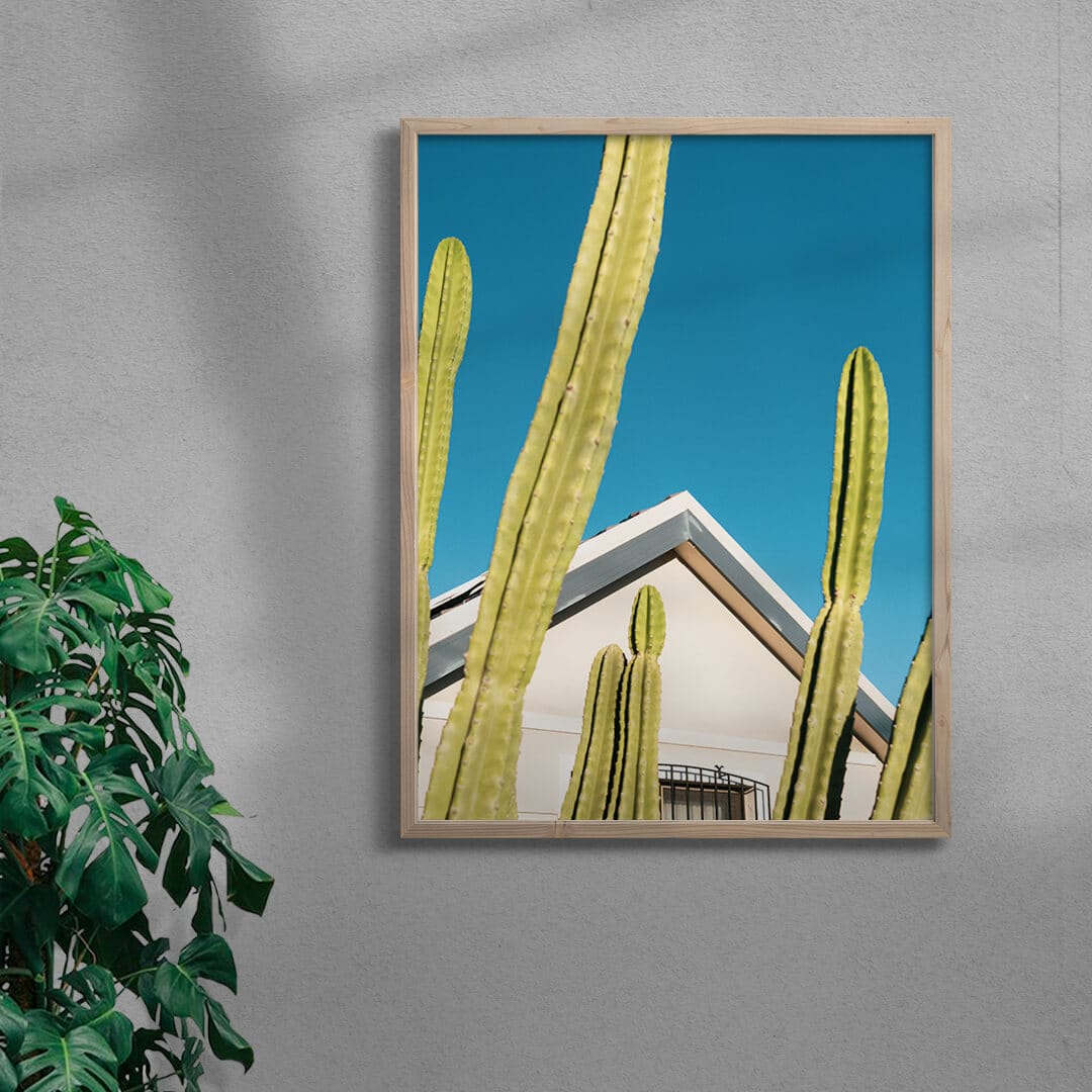 Among the cactus contemporary wall art print by Eve Lee - sold by DROOL