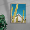 Among the cactus contemporary wall art print by Eve Lee - sold by DROOL