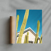 Load image into Gallery viewer, Among the cactus contemporary wall art print by Eve Lee - sold by DROOL
