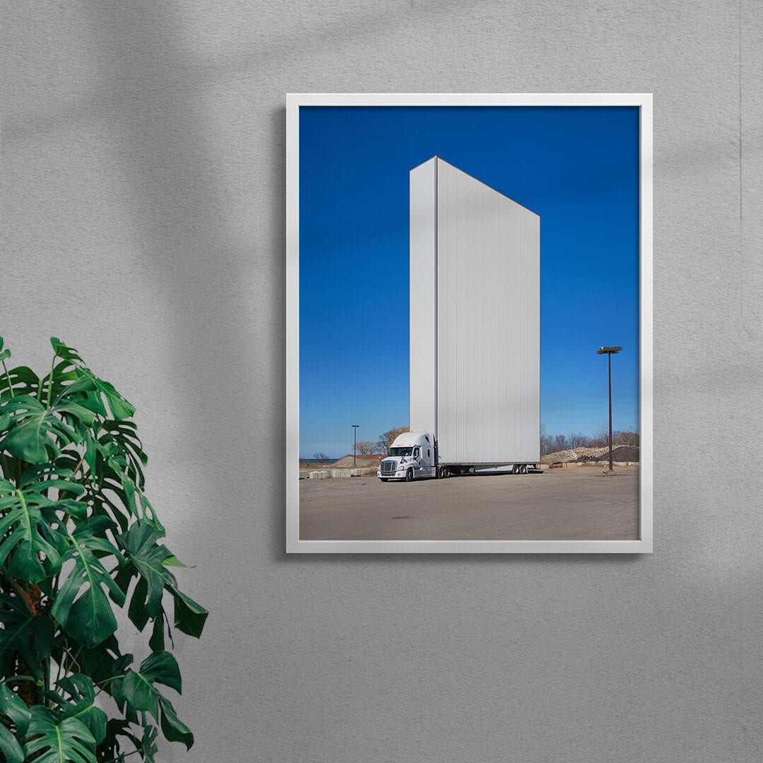 Waterfront Truck contemporary wall art print by Alex Lysakowski - sold by DROOL