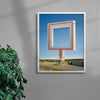 Square Building contemporary wall art print by Alex Lysakowski - sold by DROOL