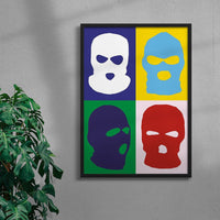 Thumbnail for Balaclava contemporary wall art print by Max Blackmore - sold by DROOL