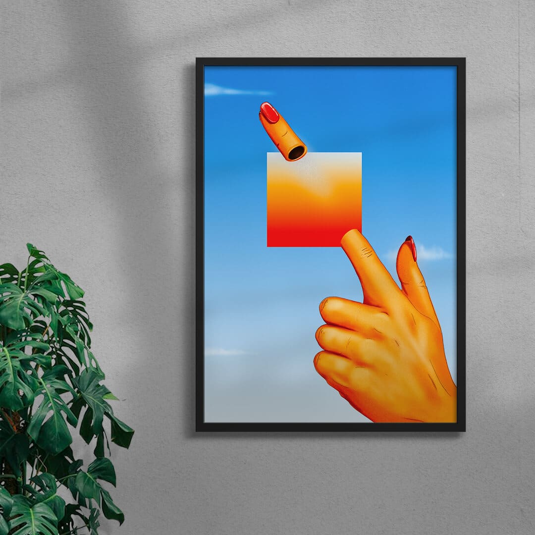 Bang contemporary wall art print by Will Da Costa - sold by DROOL