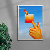 Bang contemporary wall art print by Will Da Costa - sold by DROOL