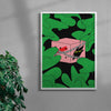 Beast in a box contemporary wall art print by GOOD OMEN - sold by DROOL