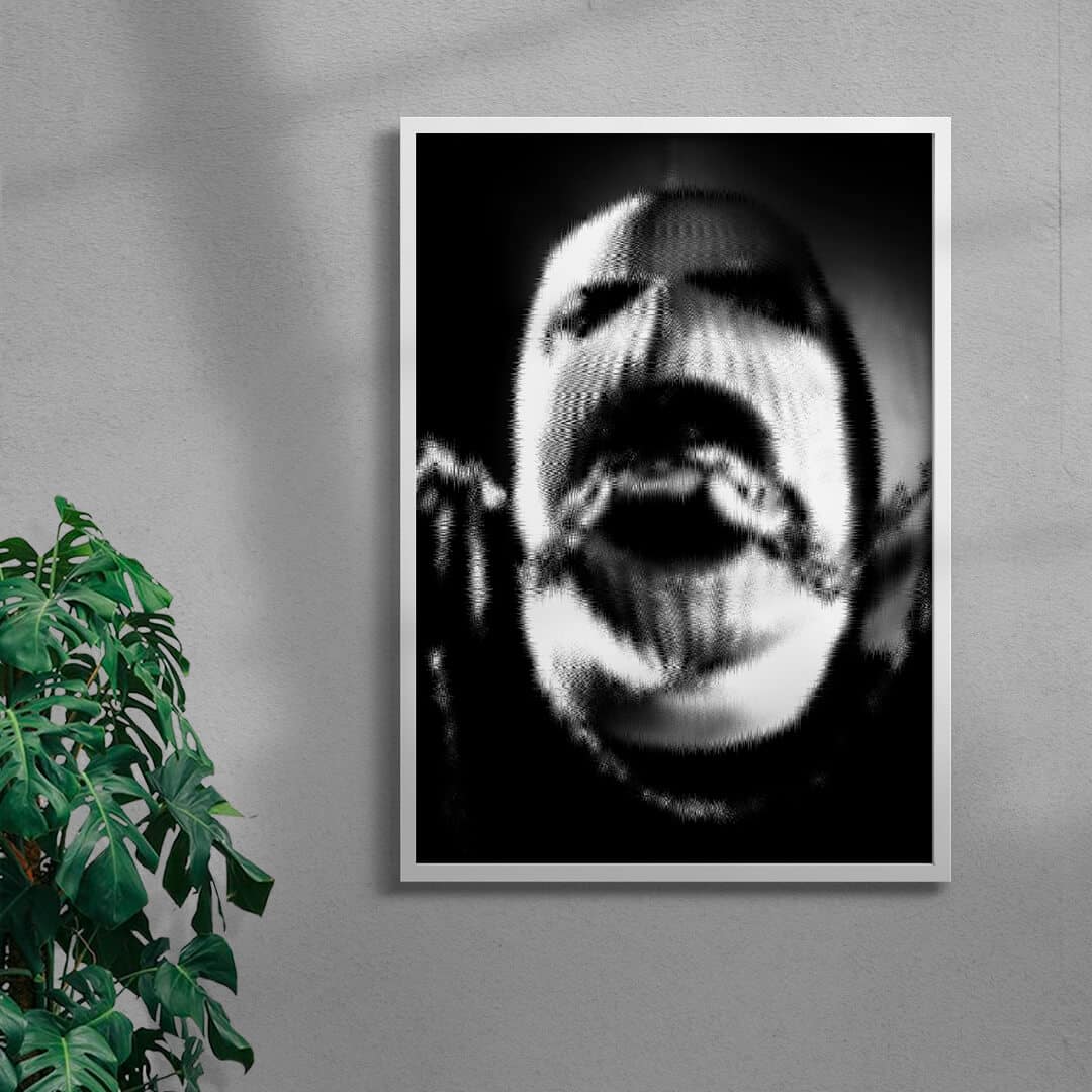 Mask contemporary wall art print by Sven Silk - sold by DROOL