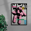 Load image into Gallery viewer, Bubble Gum contemporary wall art print by Will Da Costa - sold by DROOL