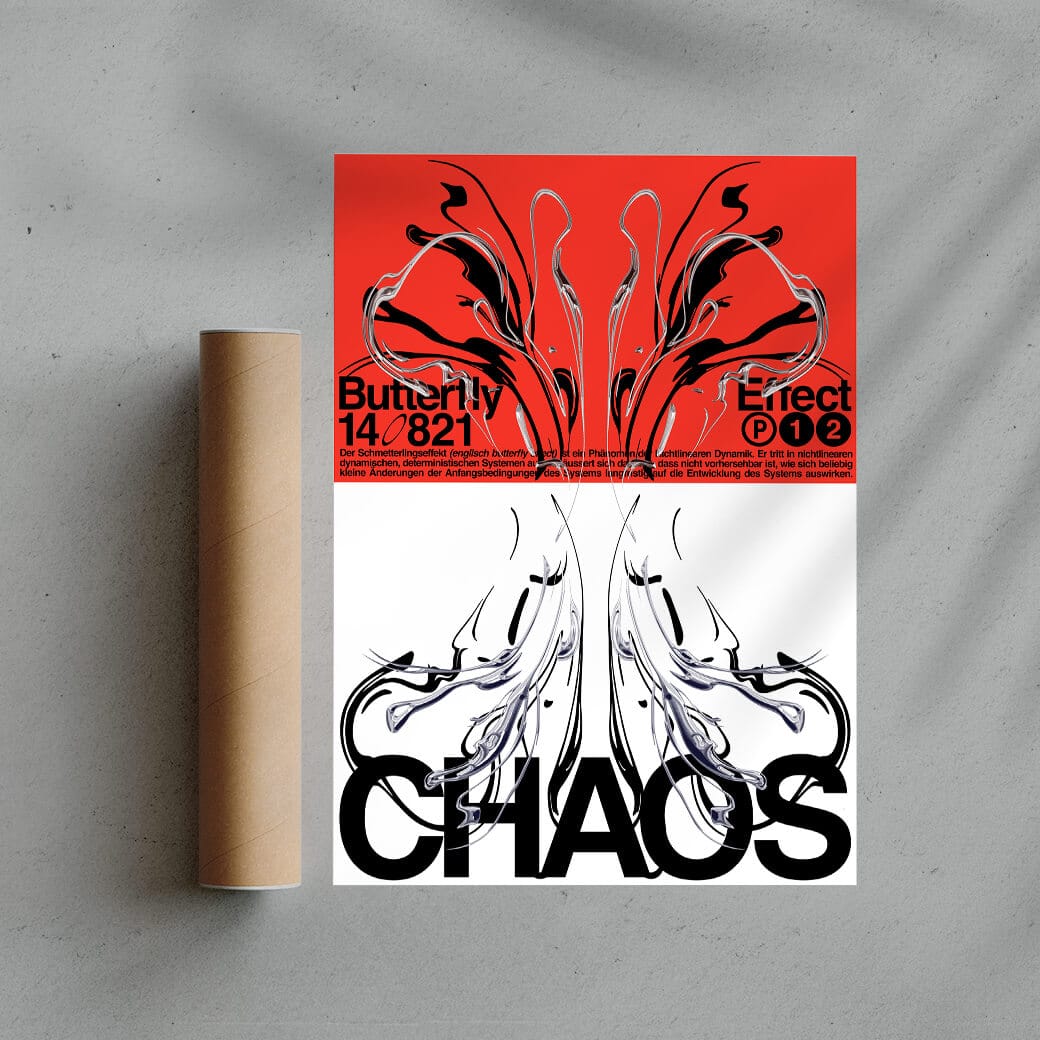 CHAOS contemporary wall art print by Alessio Borando - sold by DROOL