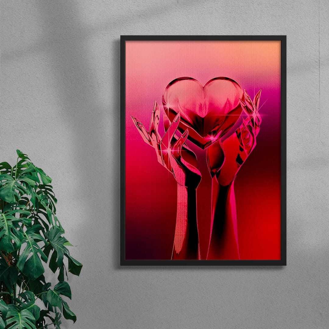 Chrome Heart contemporary wall art print by Paulina Almira - sold by DROOL